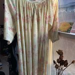 Vintage Mistee yellow floral Light Dress Size L Photo 3