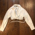 ZARA White Cropped Top Photo 0