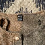 Button Front Crop Top & Bodycon Dress sz M Brown Size M Photo 3