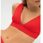 Everlane The Triangle Bikini Top in Bright Red XS Photo 0