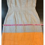 Banana Republic  Linen‎ Shift Dress Womens 8 Color Block Preppy Office Church Photo 12
