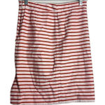 J.Crew  women’s‎ size 0 linen blend pencil skirt, striped, zip closure Photo 0