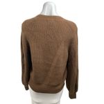 Madewell Melwood Women's Brown Square Neck Long Sleeve Knit Sweater Top Size M Photo 1