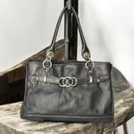 wilson's leather Vintage Black Shoulder Bag Photo 0