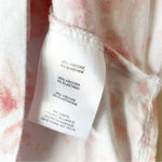 Ellen Tracy Women's L Coral & White Tie Dye V Neck Shirt Sleeve Tee Photo 6