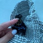 Blue Life Planet Blue  Womens Smocked Striped Drop Waist Mini Skirt Blue White Photo 2