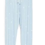 P.J. Salvage 💕💕 Star Print Jogger Pants Cozy Chic Pajama Pants Powder Blue XL NWT Photo 3