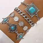 Vintage Turquoise and Silver Boho 4 Photo 1