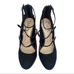 Circus by Sam Edelman Chrissy Suede 3 Strap Black Pumps size 7.5 Photo 6