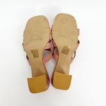 Urban Outfitters  Jackie Cut Out Faux Leather Sandals 7 Pink Photo 7