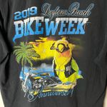 Gildan 2019 Daytona Beach Bike Week T Shirt Medium M Black Graphic Tee Photo 8