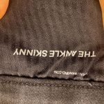 7 For All Mankind Womens Ankle Skinny Jeans Black Size 33 Denim Frayed Hem Photo 9