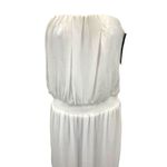 New MOSSIMO White Strapless Lined Maxi Dress Side Slits‎ Medium Beach Cruise Photo 3