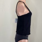Design History Scalloped Sweater Tank in Black Photo 5