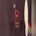 Lauren Moshi  MCKINLEY NEON SIGNS Women’s Black Graphic Long Sleeve Top Size XS Photo 6