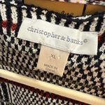 Christopher & Banks  Black and White Fringed Western Cardigan Sweater Photo 8