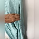 Hevron Cecily mint aqua green linen halter rope tie low back jumpsuit 6 Photo 3