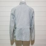 Ralph Lauren Lauren Light Blue Suede Leather Womens Jacket Size M Photo 2
