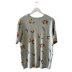 Anthropologie  Danielrainn Knit Top Blouse Crewneck Multicolor Floral Sz L #2256 Photo 4