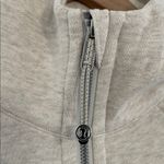 Lululemon Scuba Oversized Half-Zip Hoodie Sweatshirt in Heathered Bone Size M/L Photo 7