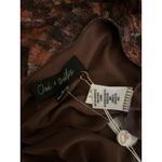 Oak & Trellis Dress NWT SZ Med Midi Autumn Leaf Baby Doll Long Sleeve Sheer HOCO Brown Photo 7