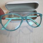 Swavorski Swarovski Teal Green Glasses Womens SK51363 W/Case Classic Luxury Photo 2