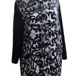 Chico's Chico’s Travelers Floral Velour Oriental Inspired Silk Blend Blouse Size 2 (L) Photo 2