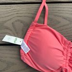Aerie NWT  bandeau coral orange pink bikini swim top halter padded small Photo 4