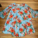 Like NEW!! Anthro Rifle Paper Co. Fluttered Blooms Dress Red Photo 6