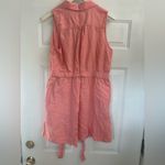 Anthropologie  Peach Pink Buttoned Sleeveless Shorts Romper Size 12 NWT! Photo 5