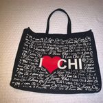 Chi I Love  Black Tote Bag Like New Photo 3