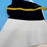 Halston Heritage  Monochrome Asymmetrical Dress Black and White Size 0 Photo 3