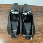 Coach P120 Jamie 2” black silver leather loafer shoe size 7.5 B Photo 7