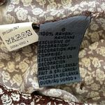 Vintage Floral Vest lace collar sleeveless womens Brown (size 6) cottage prairie Photo 7