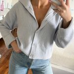 525 America Blue Cardigan Sweater Photo 2