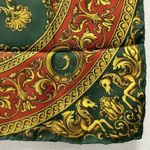 Echo Scarfs‎ Florentia Square Rolled Edge Green Yellow Gold Rd 25" Silk Photo 2