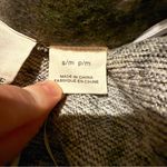 Nanavatee Green Camo Long Sleeve Open Knit Fuzzy Soft Cardigan Sz S/M Photo 3