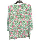 Lilly Pulitzer  Karina Tunic L UPF 50+ Chillylilly Just Wing It Green Botanical Photo 2