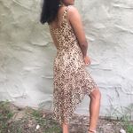 Cheetah print dress, hi low leopard print dress Brown Photo 1