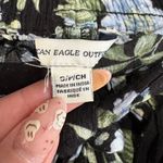 American Eagle Outfitters Black and Blue Floral Wide Leg Pants Photo 4