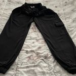 Nanette Lepore black pull on drawstrings knee pocket joggers cargo pants size XS Photo 9