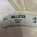 Hollister  Women's White Cream High Waist Wide Leg Baggy Denim Jeans Pants Sz 30 Photo 3
