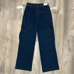 Tinseltown NWT  Cargo Wide Leg Jeans Blue Denim Elastic Waist Juniors Size 3/26” Photo 8