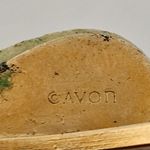 Vintage Avon 1978 Floral Ceramic Puff Butterfly Goldtone Cuff Bracelet Gold Photo 6