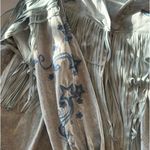 Fringe Button Down Blue Photo 4