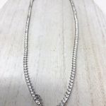 Sterling Silver looks real! , CZ tennis necklace, 24.1g Photo 11