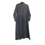 Disney Womens Shirt Dress Blue Denim Long Sleeve Embroidered Winnie The Pooh M Photo 6