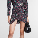 Isabel Marant Isabel‎ Marant Etoile Baikal Silk-Trim Mini Dress Size 4 Photo 0