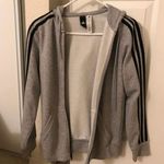 Adidas Gray Zip Up Jacket Small Photo 0