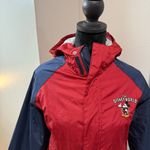  Parks Walt Disney World Red Blue Windbreaker Rain Jacket Coat Embroider Photo 1